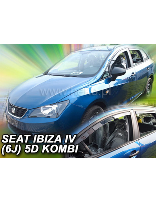 ΑΝΕΜΟΘΡΑΥΣΤΕΣ ΓΙΑ SEAT IBIZA 5D 2008+ COMBI  ΣΕΤ ΑΥΤΟΚΙΝΗΤΟΥ ΑΠΟ ΕΥΚΑΜΠΤΟ ΦΙΜΕ ΠΛΑΣΤΙΚΟ HEKO - 4 ΤΕΜ.