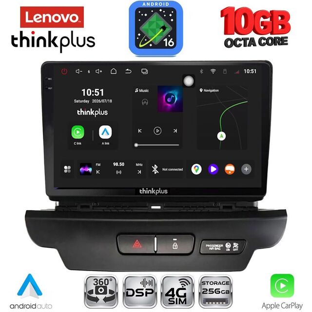 LENOVO LTM 11304_CPA (9inc) MULTIMEDIA TABLET for KIA CEED - XCEED mod. 2018-2022
