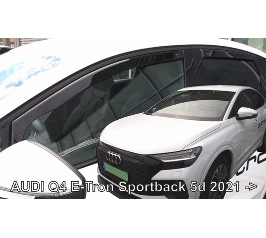 ΑΝΕΜΟΘΡΑΥΣΤΕΣ ΓΙΑ AUDI Q4 E-TRON SPORTBACK 5D 2021+  ΣΕΤ ΑΥΤΟΚΙΝΗΤΟΥ ΑΠΟ ΕΥΚΑΜΠΤΟ ΦΙΜΕ ΠΛΑΣΤΙΚΟ HEKO - 4 ΤΕΜ.