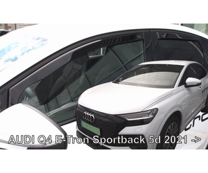 ΑΝΕΜΟΘΡΑΥΣΤΕΣ ΓΙΑ AUDI Q4 E-TRON SPORTBACK 5D 2021+  ΣΕΤ ΑΥΤΟΚΙΝΗΤΟΥ ΑΠΟ ΕΥΚΑΜΠΤΟ ΦΙΜΕ ΠΛΑΣΤΙΚΟ HEKO - 4 ΤΕΜ.