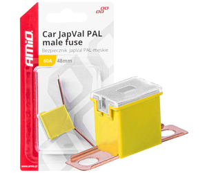 Amio - ΑΣΦΑΛΕΙΑ JapVal PAL ΑΡΣΕΝΙΚΗ 48mm 60A ΣΕ ΚΙΤΡΙΝΟ ΧΡΩΜΑ - 1 Τεμ. (03421/AM)