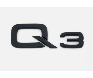 Αυτοκόλλητο μεταλλικό μαύρο - Q3 Audi