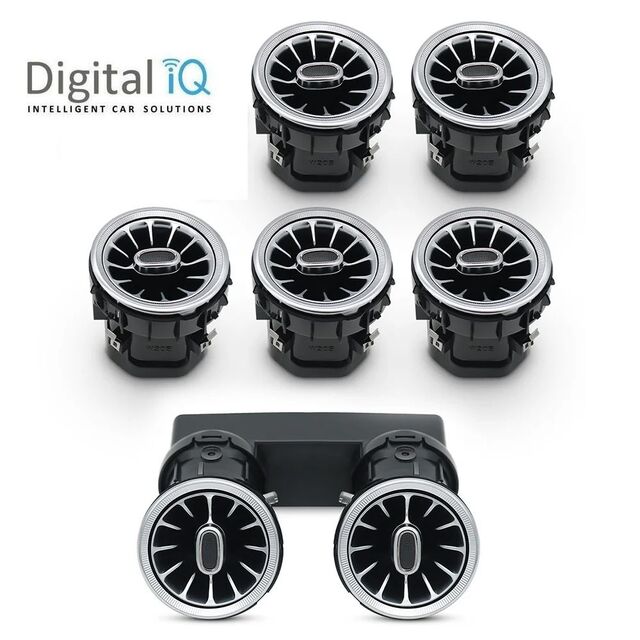 DIQ AMBIENT 8176 CD - AIR VENTS BENZ C-GLC (Digital iQ Turbine Air Vent Ambient Light Kit MERCEDES C - GLC mod. 2015-2021)