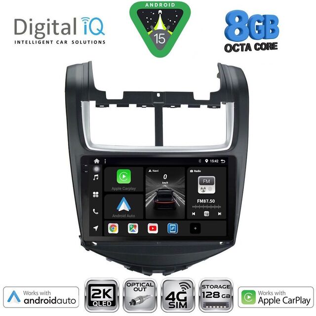 DIGITAL IQ BXK 20074B_CPAA (9inc) MULTIMEDIA TABLET for CHEVROLET AVEO mod. 2014-2017