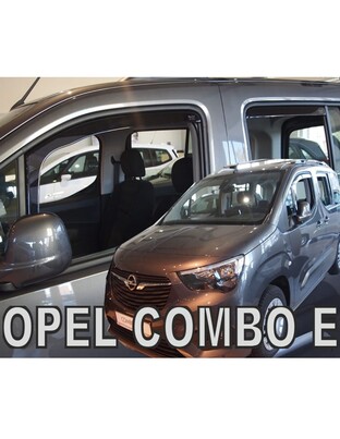 ΑΝΕΜΟΘΡΑΥΣΤΕΣ ΓΙΑ CITROEN BERLINGO III/PEUGEOT RIFTER/OPEL COMBO E 4D/5D LOV 2018+ ΣΕΤ ΑΥΤΟΚΙΝΗΤΟΥ ΑΠΟ ΕΥΚΑΜΠΤΟ ΦΙΜΕ ΠΛΑΣΤΙΚΟ HEKO - 4 ΤΕΜ.