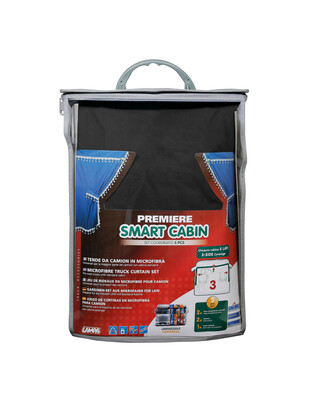 ΣΕΤ ΚΟΥΡΤΙΝΕΣ ΝΤΑΛΙΚΑΣ PREMIER SMART CABIN ΜΑΥΡΟ 5ΤΕΜ.