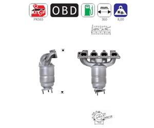 ΚΑΤΑΛΥΤΗΣ ΒΕΝΖΙΝΗΣ OPEL ASTRA G 1.6 2000-2004 / CORSA C 1.4 / MERIVA 1.6 2003+ / VECTRA 1.6 1999-2002 /ZAFIRA 1.6 1999+