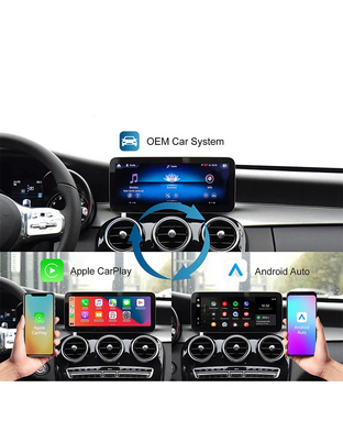 DIGITAL IQ BZ 504F CPAA (WIRELESS CARPLAY / ANDROID AUTO BOX for MERCEDES mod. 2017-2021 with NTG 5.5 with 10.25" screen - with 2 CAMERAS)