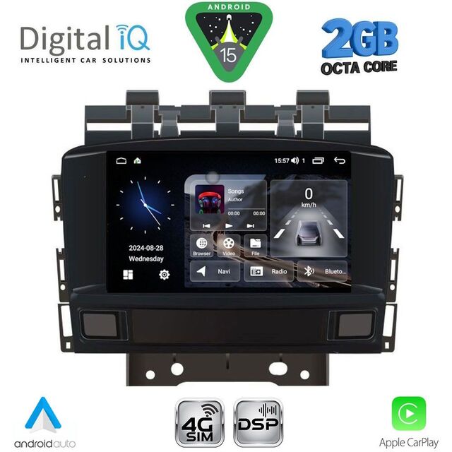 DIGITAL IQ BLF 372_CPA (7" DECK) MULTIMEDIA SYSTEM for OPEL ASTRA J mod. 2010-2016