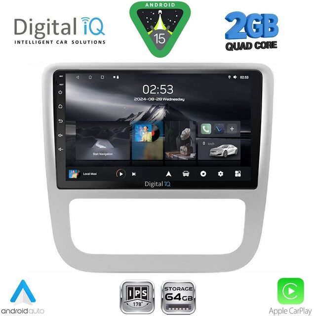 DIGITAL IQ RSD 1751_CPA CLIMA (9inc) MULTIMEDIA TABLET for VW EOS mod. 2006-2016 - SCIROCCO mod. 2011-2014