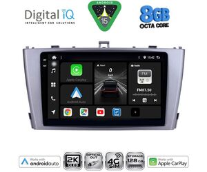 DIGITAL IQ BXK 20705SL_CPAA (9inc) MULTIMEDIA TABLET for TOYOTA AVENSIS (T27) mod. 2009-2015 (SILVER)
