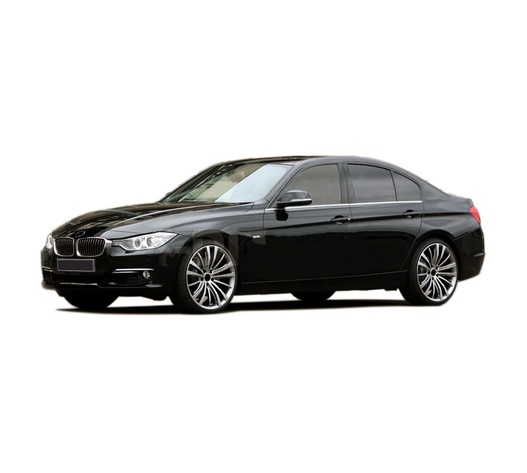 TRIM ΠΑΡΑΘΥΡΩΝ (ΑΝΟΞΕΙΔΩΤΟ ΑΤΣΑΛΙ / ΧΡΩΜΙΟ)ΓΙΑ BMW ΣΕΙΡΑ 3 F30 SEDAN 2012+ - 4 ΤΕΜ.