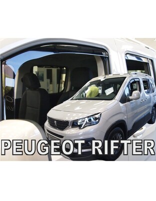 ΑΝΕΜΟΘΡΑΥΣΤΕΣ ΓΙΑ CITROEN BERLINGO III/PEUGEOT RIFTER/OPEL COMBO E 4D/5D LOV 2018+ ΣΕΤ ΑΥΤΟΚΙΝΗΤΟΥ ΑΠΟ ΕΥΚΑΜΠΤΟ ΦΙΜΕ ΠΛΑΣΤΙΚΟ HEKO - 4 ΤΕΜ.