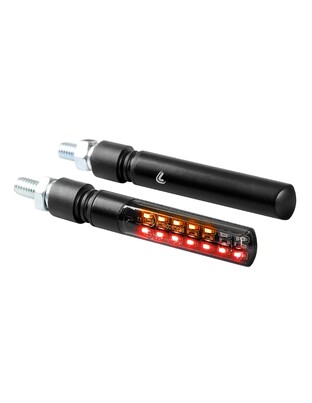 ΦΛΑΣ ΠΙΣΩ ΓΙΑ MOTO LINE SQ 12V SMD LED 3 ΧΡΗΣΕΩΝ ΘΕΣΕΩΣ/STOP/ΦΛΑΣ (ΜΑΥΡΟ 92 X 16 mm) - 2 ΤΕΜ.