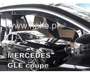 Heko - Ανεμοθραύστες Παραθύρων Για Mercedes Benz GLE-Class Coupe (C292) 2016 > 2019 5πορτο υλικό Acrylic Χρώμα Φιμέ - 2 τεμ. (ΑΝΕΜ.23602)
