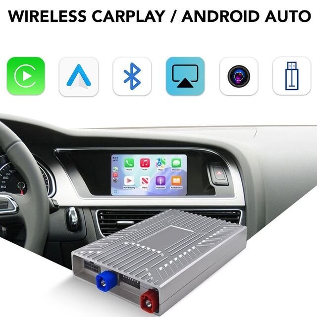 LENOVO LTP AD 2526F CPAA (WIRELESS CARPLAY / ANDROID AUTO BOX with 2 CAMERA IN for AUDI A1-A3 mod. 2021-2026 with MIB3)
