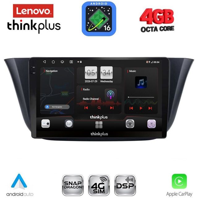 LENOVO LTG 7265_CPA (9inc) MULTIMEDIA TABLET for IVECO DAILY mod. 2014-2026