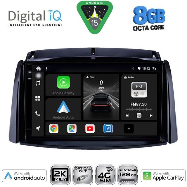 DIGITAL IQ BXK 20551_CPAA (9inc) MULTIMEDIA TABLET for RENAULT KOLEOS mod. 2006-2016