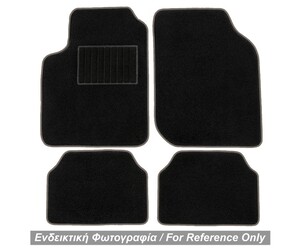 ΠΑΤΑΚΙΑ ΜΟΚΕΤΑ ΓΙΑ MERCEDES A-KLAS W168 1998-2004 (ΜΑΥΡΟ ΜΕ ΓΚΡΙ ΡΕΛΙ) - 4 ΤΕΜ.