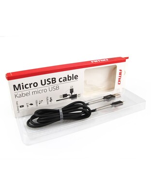 Amio – Καλώδιο Ταχείας Φόρτισης USB σε Micro USB 2.4A 100cm για Smartphone & Συσκευές Micro USB – 1 Τεμ. (01431/AM)