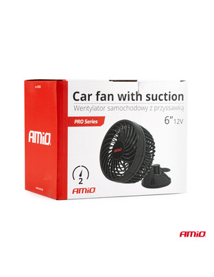 Amio - ΑΝΕΜΙΣΤΗΡΑΣ 12V 6'' (15,2cm) ΜΕ ΦΙΣ ΑΝΑΠΤΗΡΑ 2 ΤΑΧΥΤΗΤΩΝ & ΒΕΝΤΟΥΖΑ PRO SERIES - 1 TEM. (03003/AM)
