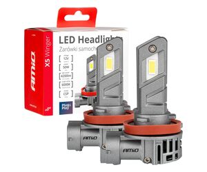 H8/H9/H11 12V 50W 6.000K 4200LM CSP LED CAN-BUS SERIES X5 WINGER 2ΤΕΜ. AMIO