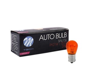 PY21W 24V 21W BAU15s ΜΟΝΟΠΟΛΙΚΟ ΠΑΡΑΚΕΝΤΡΟ ΠΟΡΤΟΚΑΛΙ ΦΩΣ ΚΟΥΤΙ 10ΤΕΜ.