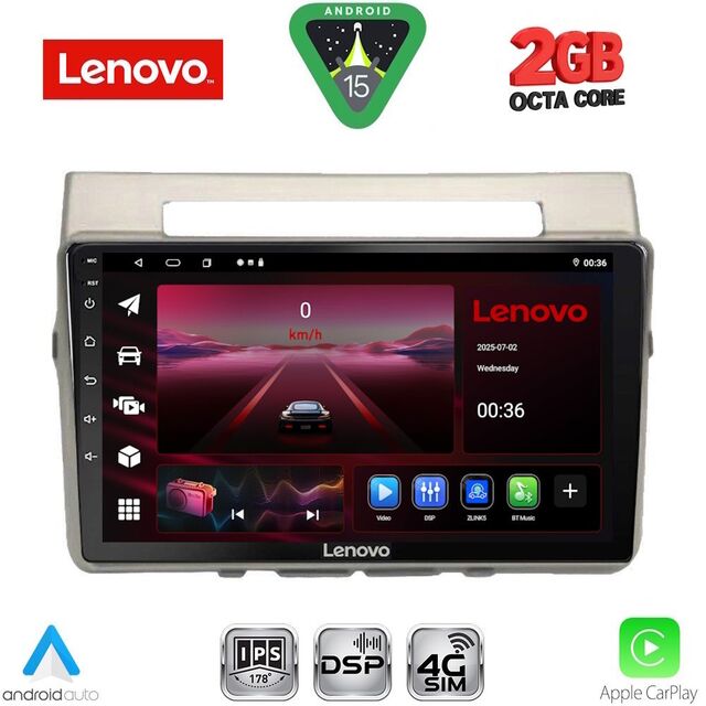LENOVO LVF 5711B_CPA (9inc) MULTIMEDIA TABLET for TOYOTA COROLLA VERSO mod. 2004-2009