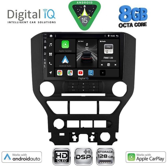 DIGITAL IQ BXF 18166_CPAA 3BUT (9inc) MULTIMEDIA TABLET for FORD MUSTANG mod. 2015-2020