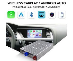 LENOVO LTP AD 2736W CPAA (WIRELESS CARPLAY / ANDROID AUTO BOX with 2 CAMERA IN for AUDI A4 - A5 - Q5 mod. 2009-2017 with MMI 2G)
