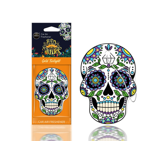 Amio - ΑΡΩΜΑΤΙΚΟ ΚΡΕΜΑΣΤΟ AROMA CAR MUERTOS GOLD TATTOO - 1 TEM. (A83117/AM)