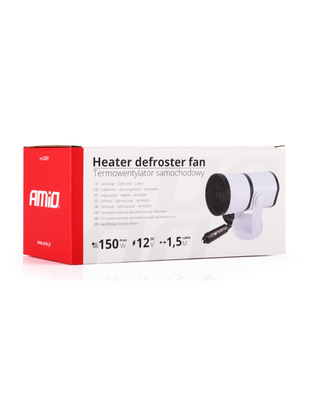 Amio - ΑΕΡΟΘΕΡΜΟ ΑΝΑΠΤΗΡΑ ΛΕΥΚΟ 12V - 150W (ΚΑΛΩΔΙΟ 150 cm)​ - 1 TEM. (02897/AM)