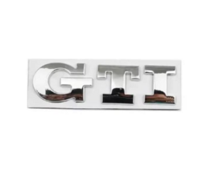 Αυτοκόλλητο μεταλλικό ανάγλυφο χρώμιο - GTi