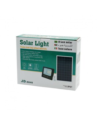 ΠΡΟΒΟΛΕΑΣ ΣΕΤ ΜΕ ΠΑΝΕΛ SOLAR 40W 6500K IP67 JD-8840