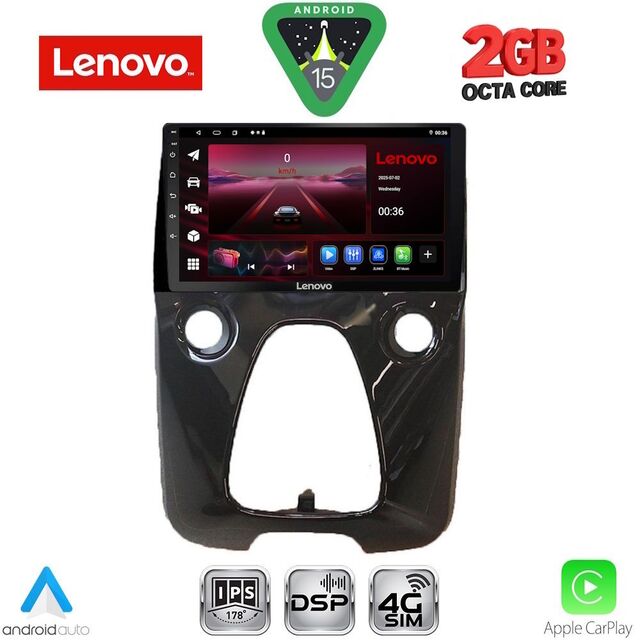 LENOVO LVF 5708_CPA A/C (10inc) MULTIMEDIA TABLET for CITROEN C1-PEUGEOT 108-TOYOTA AYGO mod. 2014-2022
