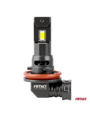 Amio - Λαμπτήρες LED F25 PRO Black Edition H8/H9/H11/H16 68W 12-24V Full CAN Bus με Φωτεινότητα 7646lm σε Ψυχρό Λευκό 6000K για Επιβατικά Αυτοκίνητα & Φορτηγά - Σετ 2 τεμ. (04721/AM)