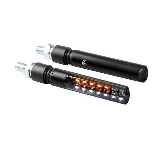 ΦΛΑΣ ΕΜΠΡΟΣ ΓΙΑ MOTO LINE SQ 12V SMD LED 2 ΧΡΗΣΕΩΝ ΘΕΣΕΩΣ/ΦΛΑΣ (ΜΑΥΡΟ 92 X 16 mm) - 2 ΤΕΜ.