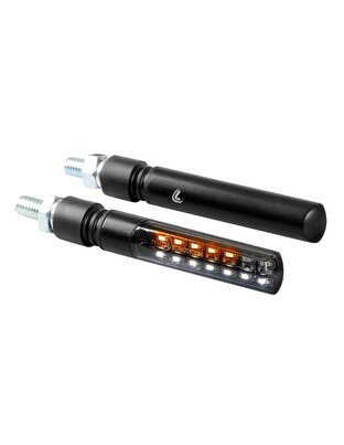 ΦΛΑΣ ΕΜΠΡΟΣ ΓΙΑ MOTO LINE SQ 12V SMD LED 2 ΧΡΗΣΕΩΝ ΘΕΣΕΩΣ/ΦΛΑΣ (ΜΑΥΡΟ 92 X 16 mm) - 2 ΤΕΜ.
