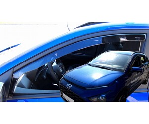 ΑΝΕΜΟΘΡΑΥΣΤΕΣ ΓΙΑ HYUNDAI BAYON 5D 2021+  ΑΥΤΟΚΙΝΗΤΟΥ ΑΠΟ ΕΥΚΑΜΠΤΟ ΦΙΜΕ ΠΛΑΣΤΙΚΟ HEKO - 2 ΤΕΜ.