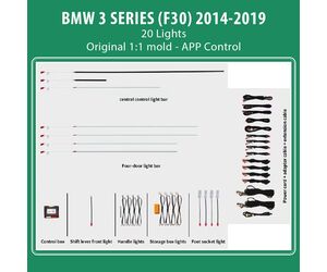 DIQ AMBIENT BMW S.3 (F30) (Digital iQ Ambient Light for BMW Series 3 (F30) mod. 2014-2019 with 20 Lights)