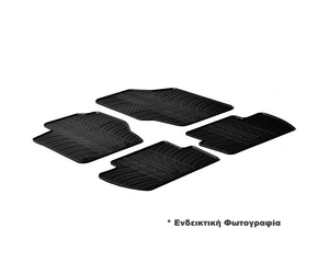 LAMPA - ΠΑΤΑΚΙΑ ΑΥΤΟΚΙΝΗΤΟΥ ΑΠΟ ΛΑΣΤΙΧΟ ΓΙΑ RENAULT ESPACE 05/2015+ ΣΕ ΜΑΥΡΟ ΧΡΩΜΑ ME ΚΟΥΜΠΩΜΑΤΑ - 4 ΤΕΜ.