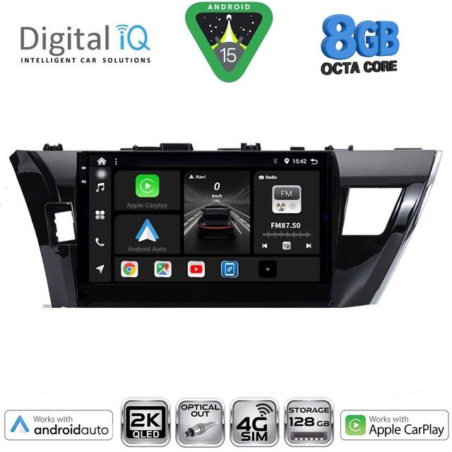 DIGITAL IQ BXK 20714SM_CPAA (10inc) MULTIMEDIA TABLET for TOYOTA COROLLA mod. 2013-2016