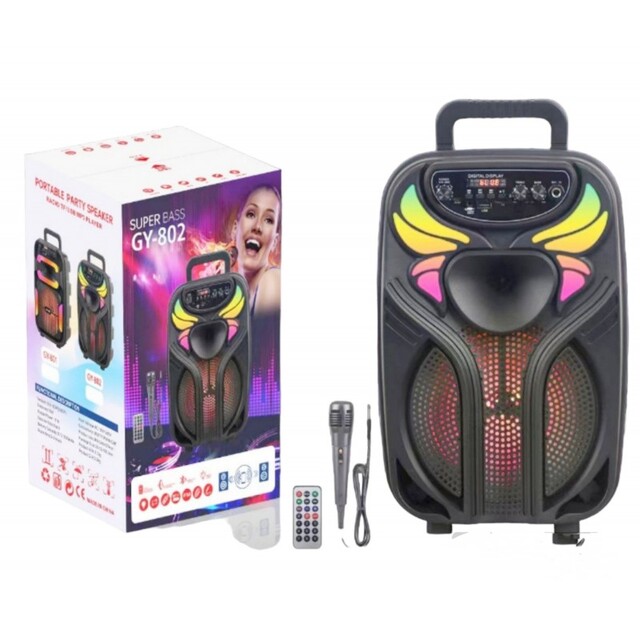 ΦΟΡΗΤΟ ΗΧΕΙΟ 8'' SUPER BASS GY-802