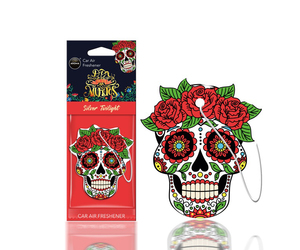 Amio - ΑΡΩΜΑΤΙΚΟ ΚΡΕΜΑΣΤΟ AROMA CAR MUERTOS SILVER TATTOO - 1 TEM. (A83118/AM)