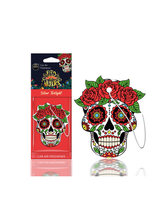 Amio - ΑΡΩΜΑΤΙΚΟ ΚΡΕΜΑΣΤΟ AROMA CAR MUERTOS SILVER TATTOO - 1 TEM. (A83118/AM)