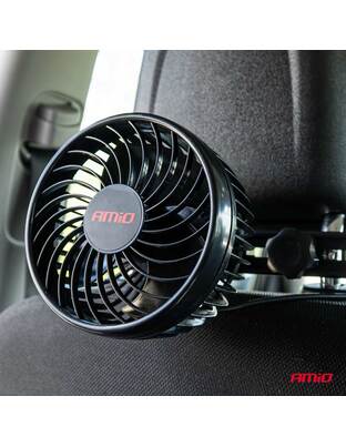 Amio - ΑΝΕΜΙΣΤΗΡΑΣ 12V 4,5'' (12,2cm) ΜΕ ΦΙΣ ΑΝΑΠΤΗΡΑ 2 ΤΑΧΥΤΗΤΩΝ & ΣΤΗΡΙΞΗ ΣΤΟ ΠΡΟΣΚΕΦΑΛΟ PRO SERIES - 1 TEM. (03007/AM)