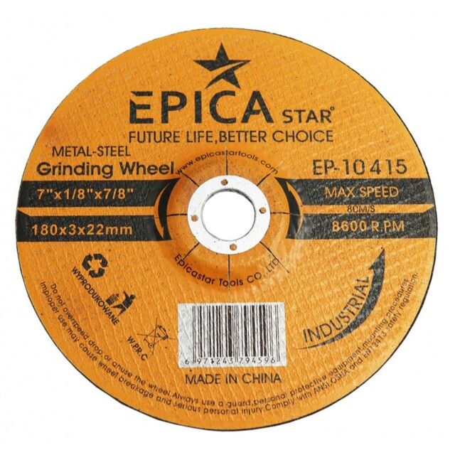 ΤΡΟΧΟΣ 180x3x22mm EPICA EP-10415