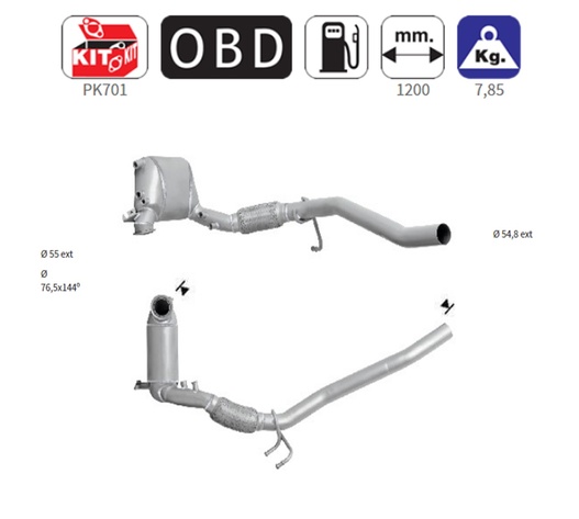 ΦΙΛΤΡΟ DPF ΣΙΛΙΚΟΝΟΥΧΟ ΚΑΡΒΙΔΙΟ SIC AUDI / SEAT / VOLKSWAGEN