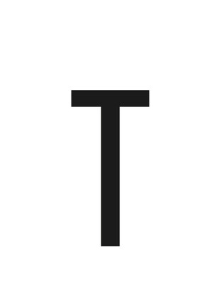 ΑΥΤΟΚΟΛΛΗΤΟ ΓΡΑΜΜΑ ΠΙΝΑΚΙΔΩΝ 60x30mm "T"
