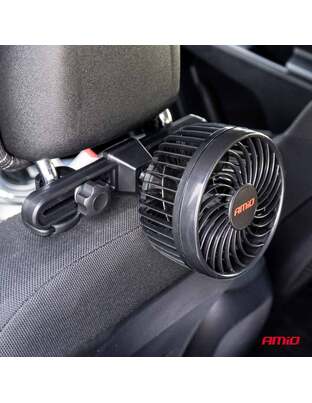 Amio - ΑΝΕΜΙΣΤΗΡΑΣ 12V 4,5'' (12,2cm) ΜΕ ΦΙΣ ΑΝΑΠΤΗΡΑ 2 ΤΑΧΥΤΗΤΩΝ & ΣΤΗΡΙΞΗ ΣΤΟ ΠΡΟΣΚΕΦΑΛΟ PRO SERIES - 1 TEM. (03007/AM)